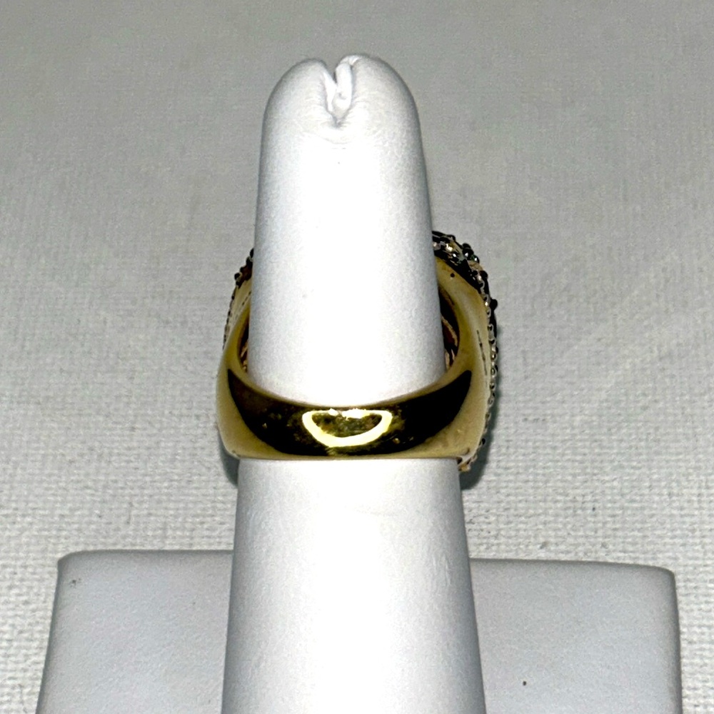 Chuck Clemency Genuine Amethyst Garnet 14K/925 Sterling Silver Statement Ring - Picture 8 of 12